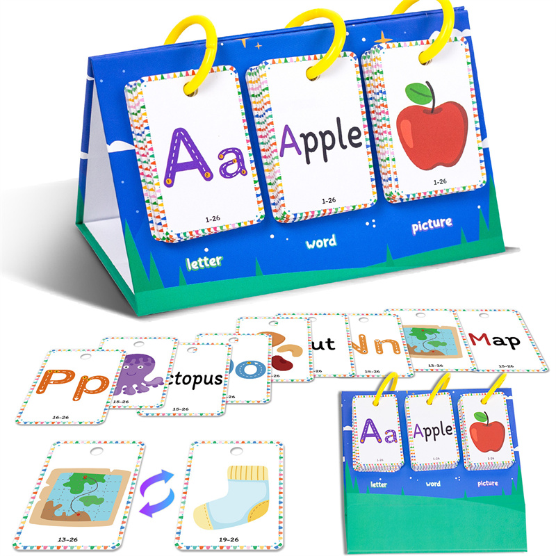 Flash Card Alphabet - Frühe Bildung Brief Karte Karteikarten Schlafenszeit