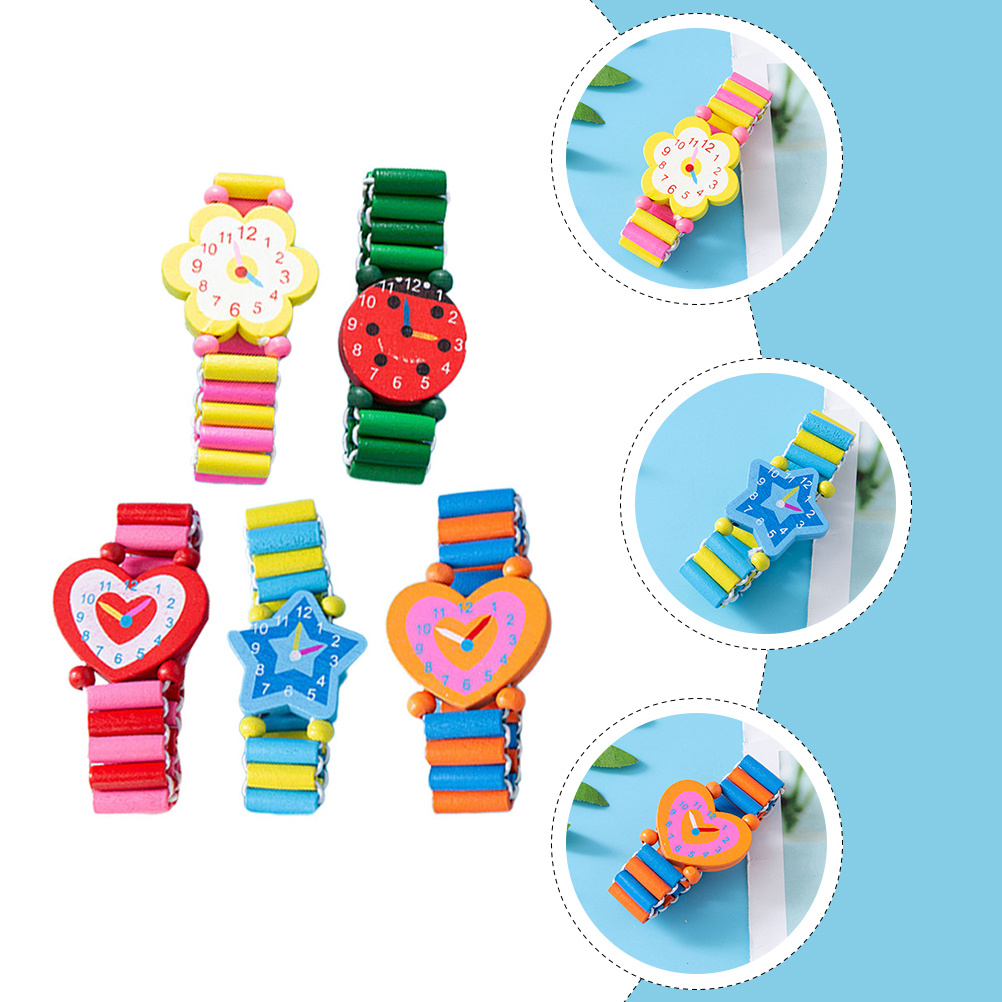 Education Kids Ru - 5 stücke Kinder Bunte Armband Holz