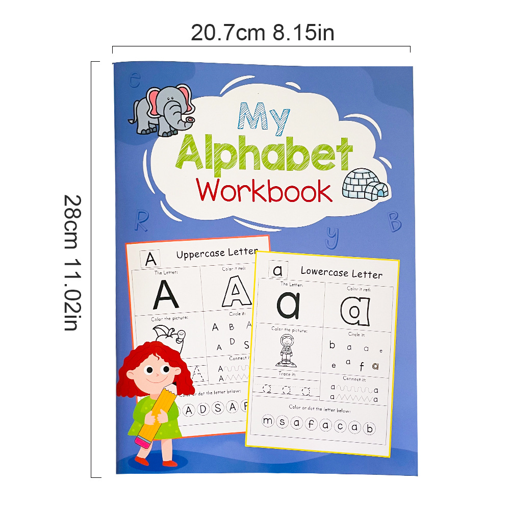 54 Seiten Buchstaben A-Z Alpha – Learning Workbook Preschool Bewertung und Preis