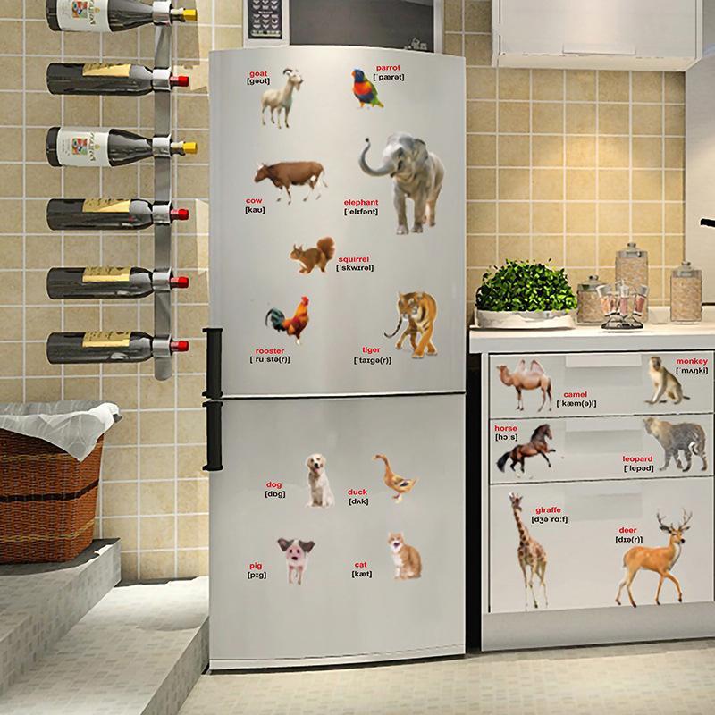 2 Stück Realistische Tierwelt  – Kids Education Wallpaper Bewertung und Preis