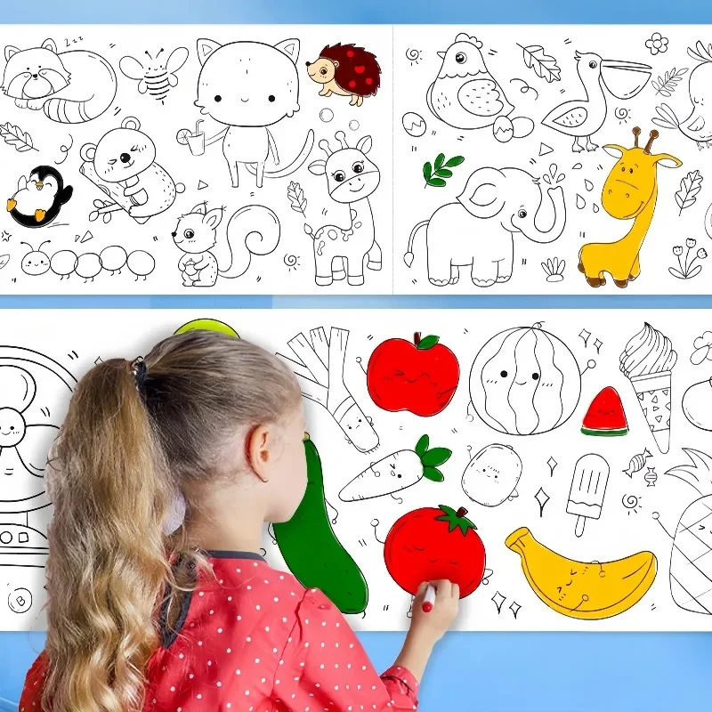 Kinder Malpapierrolle Klebrige – Kids Education Wallpaper Bewertung und Preis