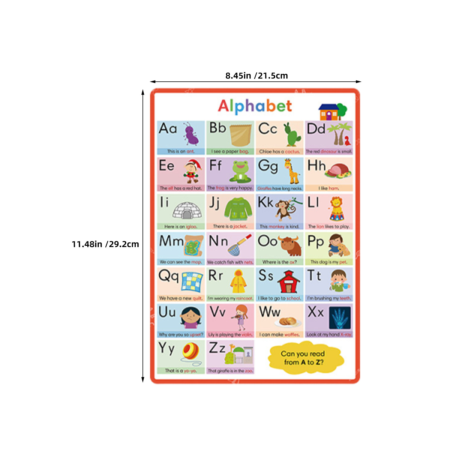 2-teiliges Alphabet- und Zahle – Kids Education Wallpaper Bewertung und Preis