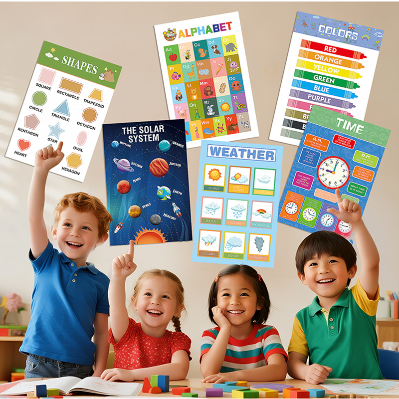 12 Stück pädagogische Poster f – Kids Education Wallpaper Bewertung und Preis