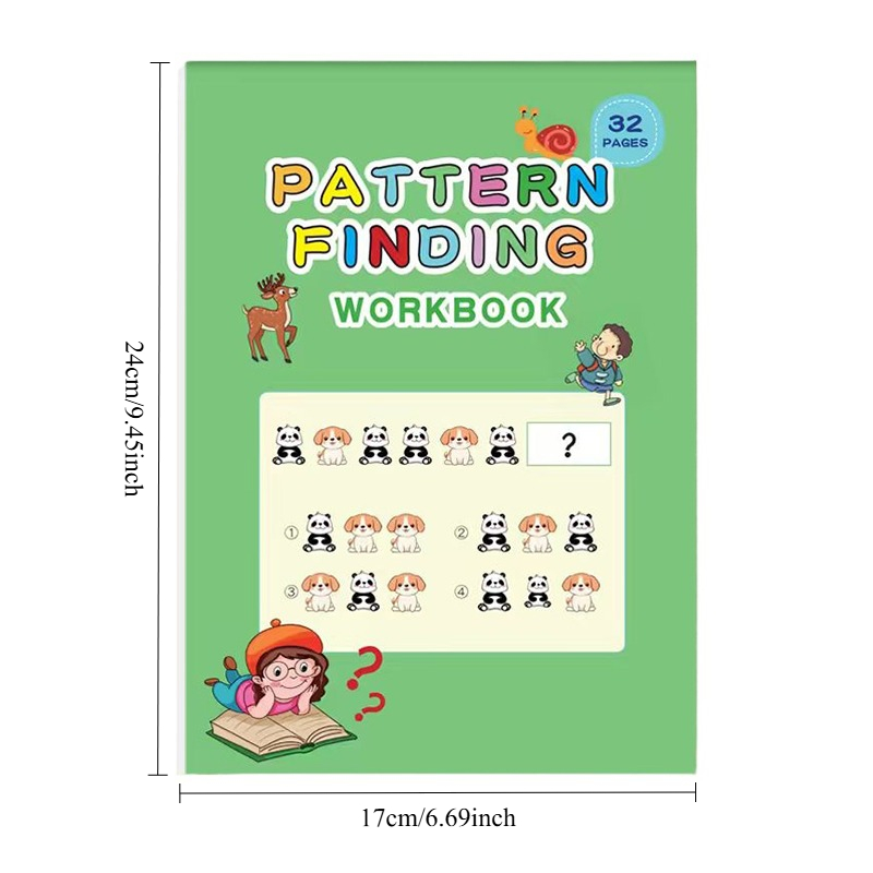 32-seitiges Mustererkennungs-A – Learning Workbook Preschool Bewertung und Preis