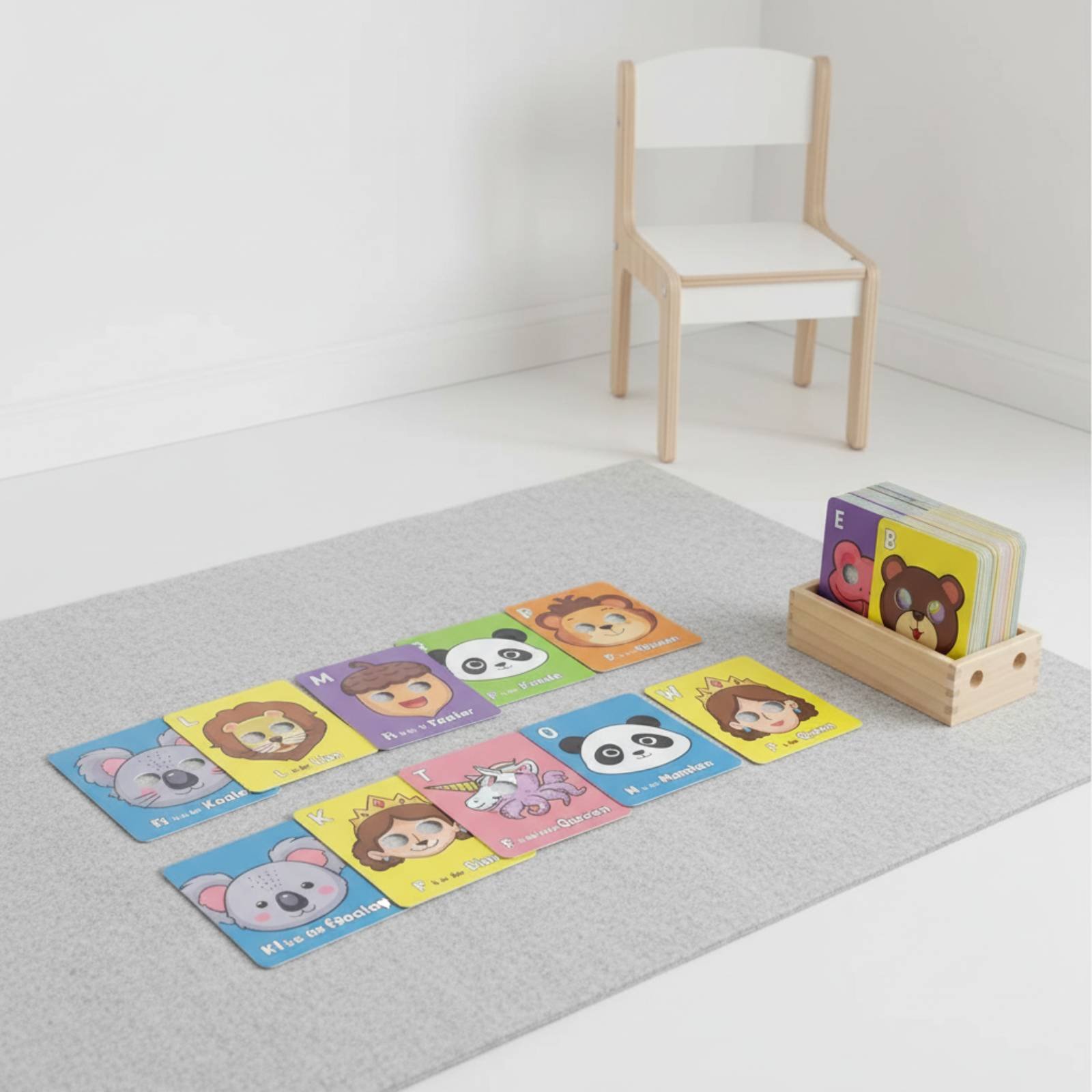 Kreaturenmasken-Lernkarten, in – Flash Card Alphabet Bewertung und Preis