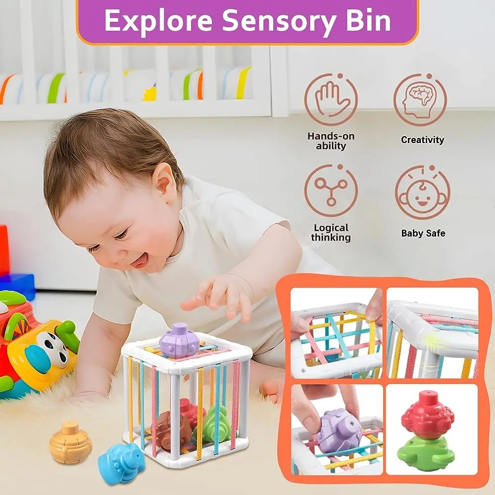 Regenbogenfarbiger Montessori- – Kids Educational Gadget Bewertung und Preis