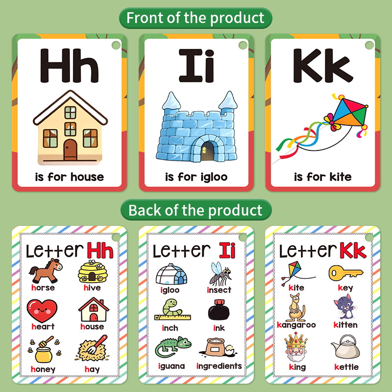 Farbige Tier-Alphabet-Lernkart – Flash Card Alphabet Bewertung und Preis