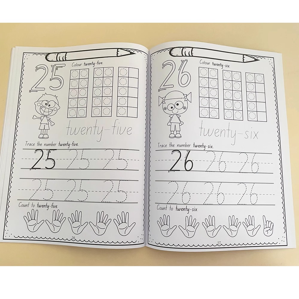 A4-Format, Nummer 0–30, Nachze – Learning Workbook Preschool Bewertung und Preis