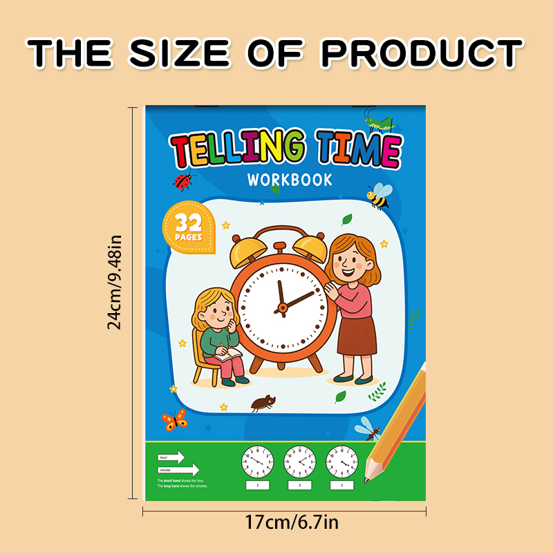 Uhren-Übungsheft, geeignet für – Learning Workbook Preschool Bewertung und Preis