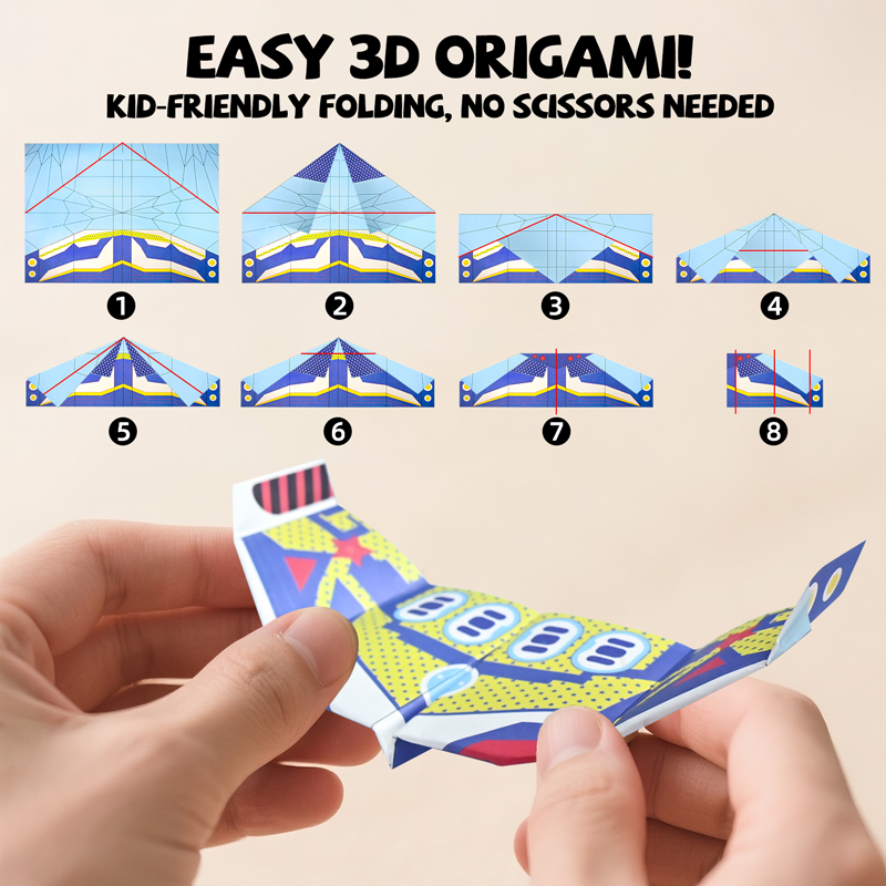 36 Blatt Papierflugzeug-Origam – Kids Educational Gadget Bewertung und Preis