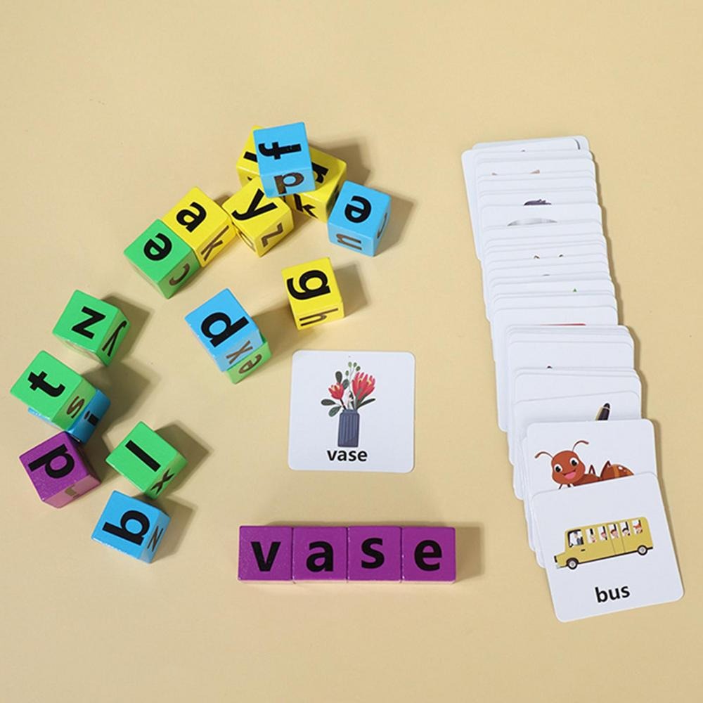 Lernkarten Holz-Matching-Spiel – Flash Card Alphabet Bewertung und Preis