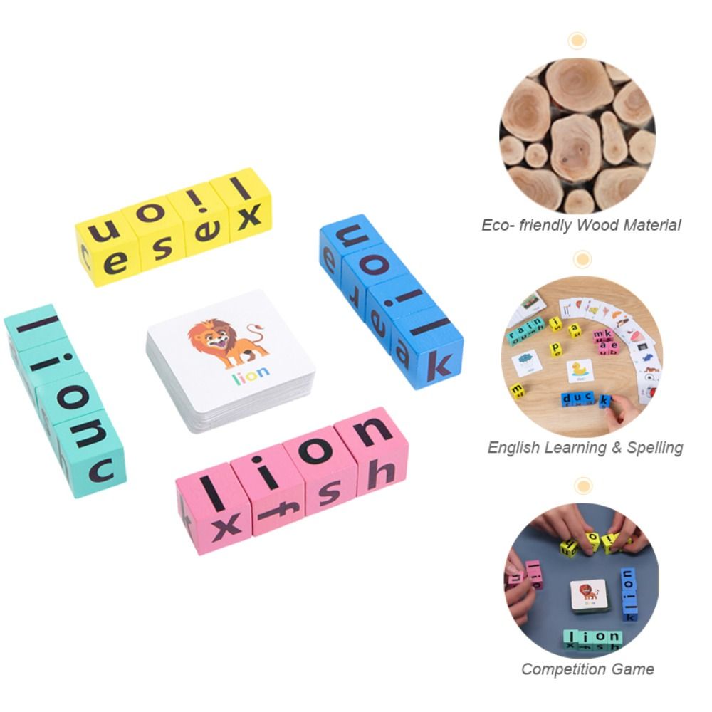 Lernkarten Holz-Matching-Spiel – Flash Card Alphabet Bewertung und Preis