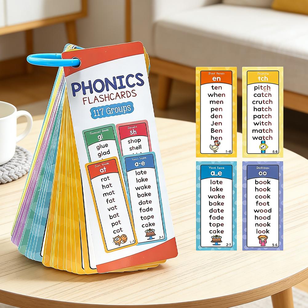 117 Gruppen von Phonics-Lernka – Flash Card Alphabet Bewertung und Preis